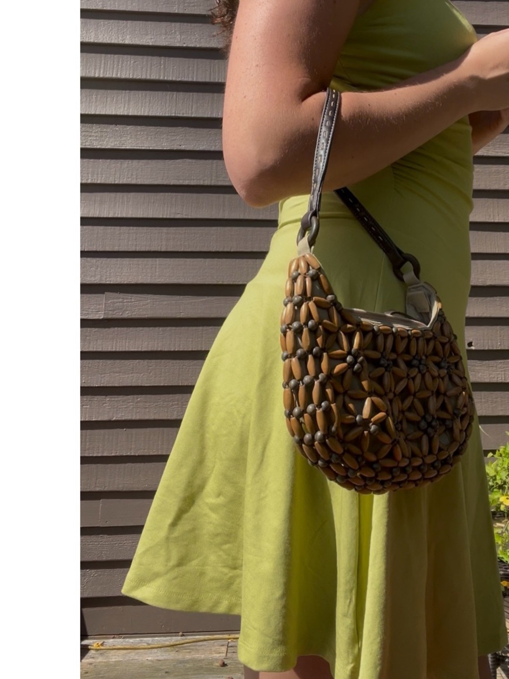 vintage beaded ninewest mini bag